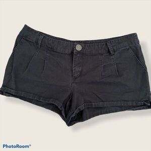 Quicksilver beach day black cotton short shorts
